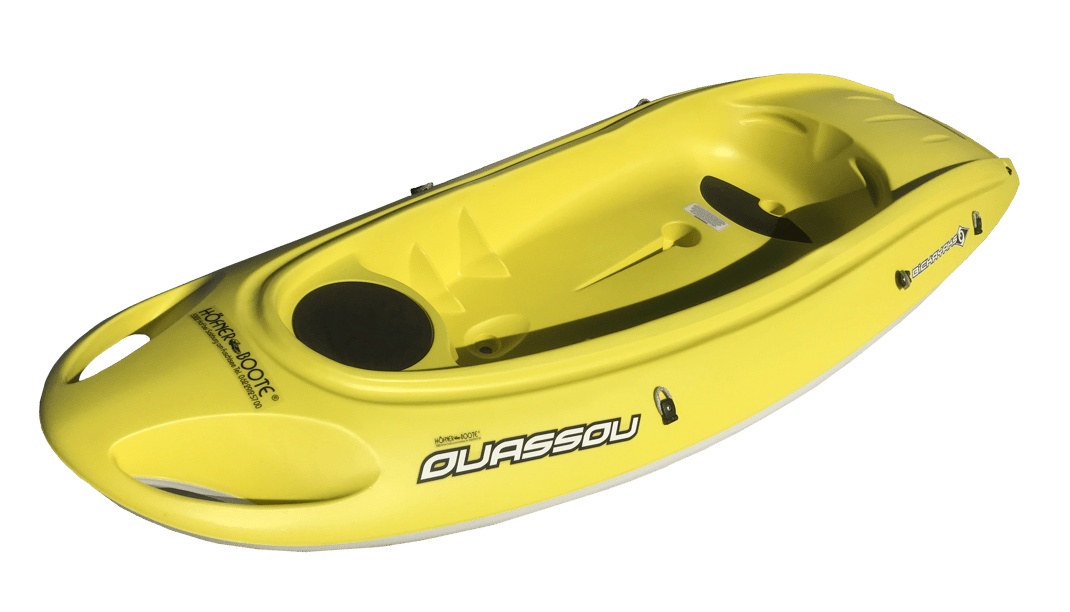 BIC Ouassou kleines leichtes Kajak leicht zu transportieren am Autodach Kajak in den Urlaub mitnehmen Kajak für Verleih Höfner-Boote® 