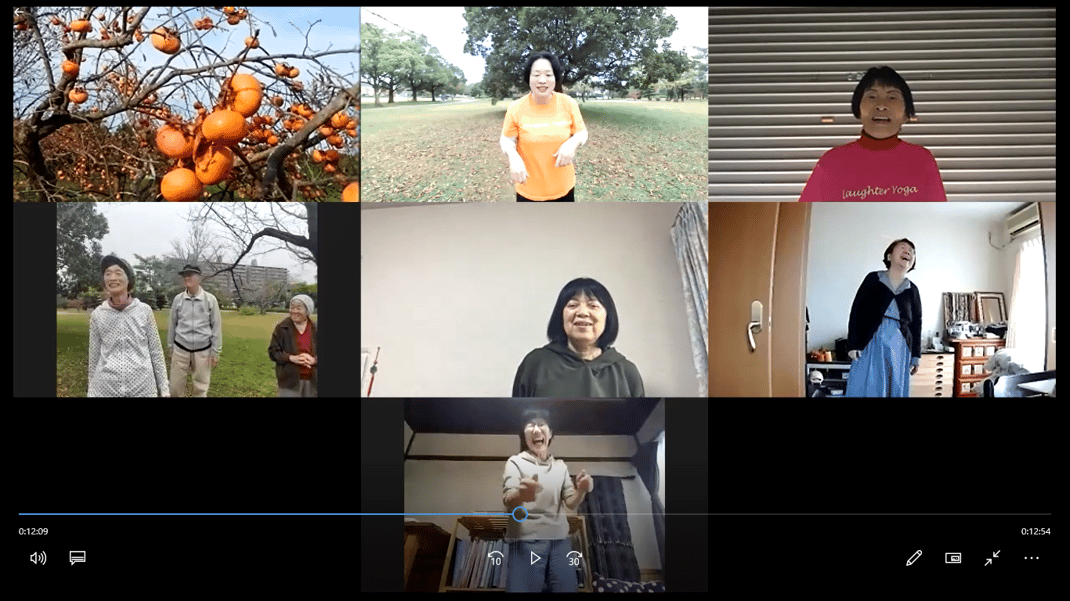 2020年11月7日松阪市鈴の森公園笑いヨガ(ラフターヨガ)オンライン