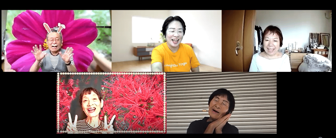 オンラインすまいるたっち笑いヨガ20200926