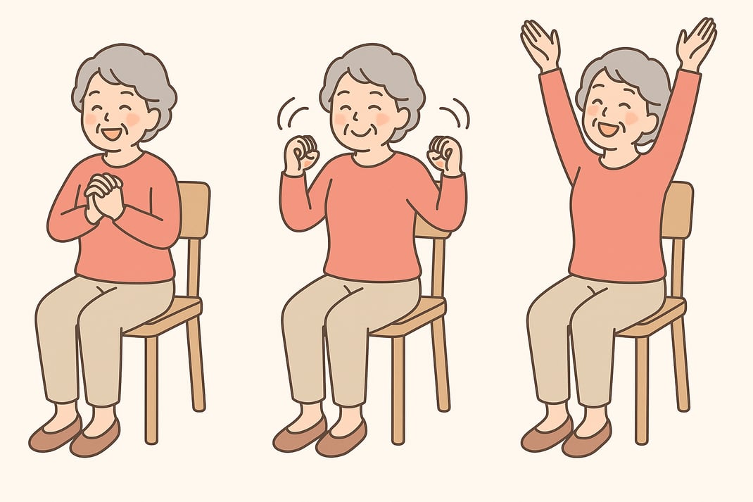 笑いヨガで血行促進＆筋肉のこりをほぐす