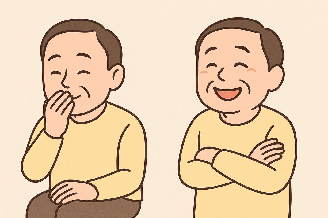 笑いヨガで深呼吸し、自律神経を整える