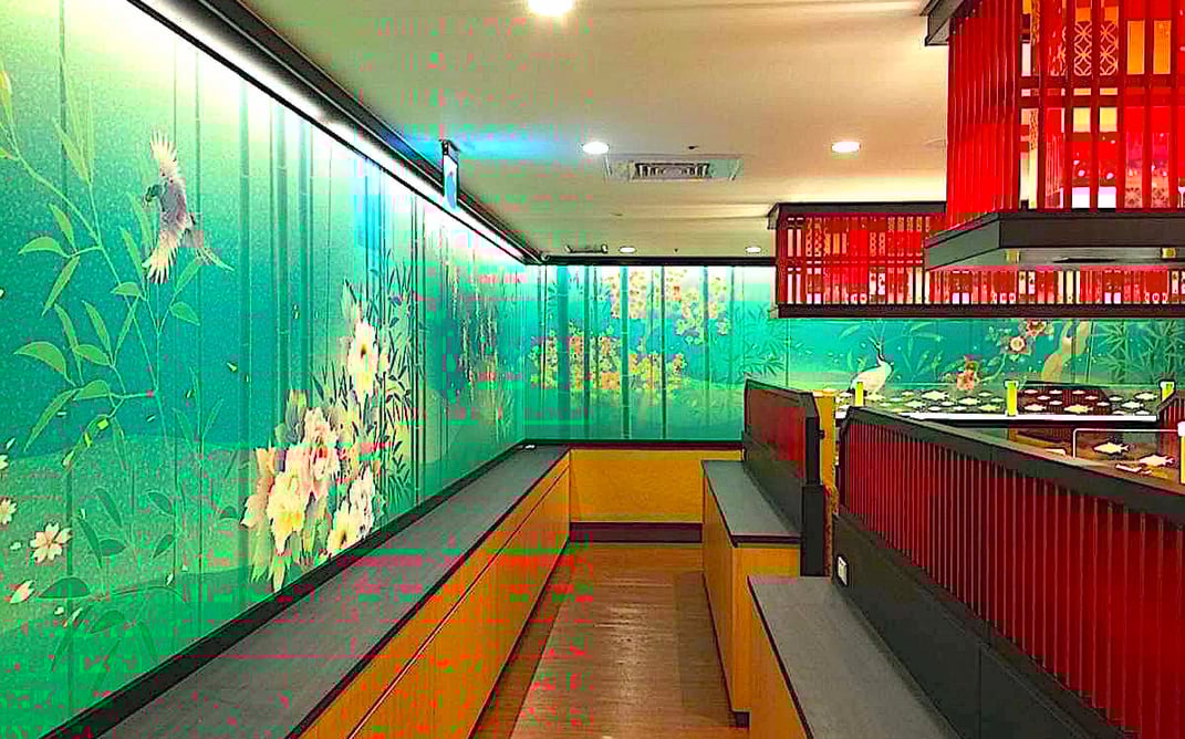 加賀友禅模様ベクターデザイン和柄壁紙クロス