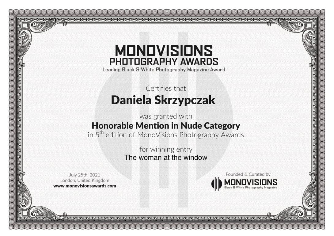 Monovisions Photography Awards Honorable Mention (Professional)
