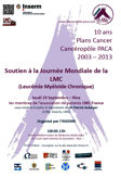 PLAN CANCER CANCEROPOLE PACA INSERM LMC FRANCE LEUCEMIE MYELOIDE CHRONIQUE CANCER LABORATOIRE
