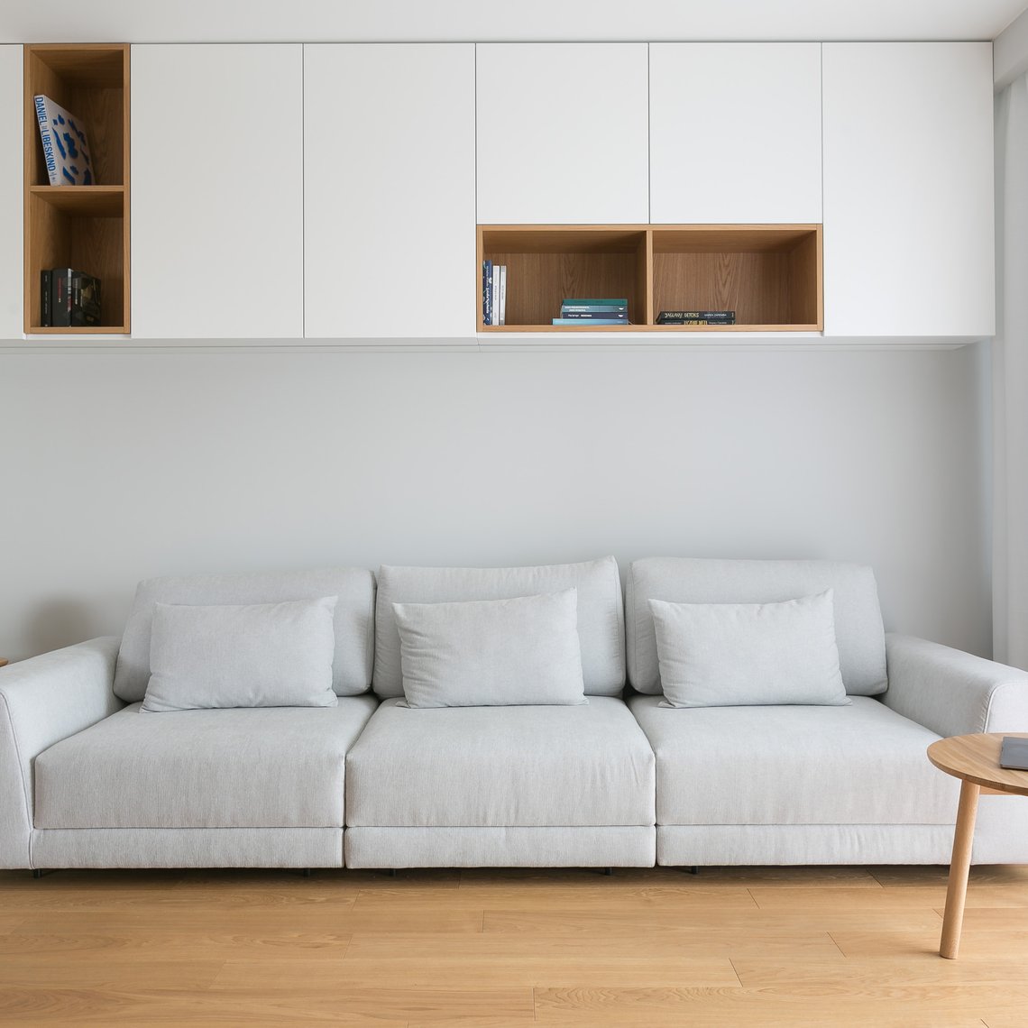 projekt salonu, sofa rozkładana