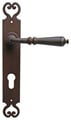 Maniglia Classica in Ferro Art.2696 Placca:260X40mm Imp.:125mm