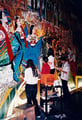 Academia de Arte Yepes students painting the "Performing Arts Center Mural • Chicago, IL  USA