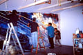 Academia de Arte Yepes students painting the Mars "Solar System" Mural for NASA •Los Angeles, CA  USA