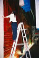 Academia de Arte Yepes students painting the "Performing Arts Center Mural • Chicago, IL  USA