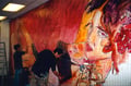 Academia de Arte Yepes students painting the "Latino Museum of Art and Culture" Mural • Los Angeles, CA  USA