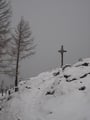 ... schon konnte ich das Gipfelkreuz des 1575m hohen Seespitz erkennen.