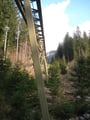 Von hier aus starteten wir unsere heutige Tour zeitig in der Früh. Neben der Standseilbahn führte der Weg gleich mal ziemlich steil ansteigend …