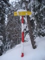 Der nächste Wegweiser war erreicht. 1 Std. weiter bis zum Gipfel konnten wir erkennen und …