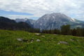 Die Besitzer der umliegenden Almhütten wurden auch hier mit einem wundervollen Panoramablick zum „König“ Watzmann gesegnet.