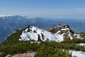Ein wunderbarer Blick zurück auf die beiden Hütten auf diesem Hochplateau. Links das Naturfreundehaus und rechts die Gmundnerhütte.