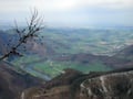 Blick ins Tal auf die Stadt Ternberg.