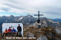 In diesem Moment war der Gipfelbereich mit dem kleinen Kreuz komplett frei, sozusagen für uns reserviert und einem Gipfelshooting stand nichts mehr im Wege.