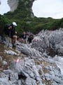 ... unzählige Male rauf und runter. Teilweise hatten wir fast schon Kletterpassagen zu bewältigen.
