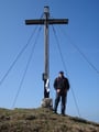 …plötzlich standen wir auch schon vor dem Holzkreuz des Kitzsteins.