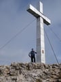 ... und endlich !!! ich am Ziel eines Traumes ... ich am Gipfelkreuz des Traunsteines