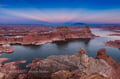 lake powell - almstrong point bei sonnenuntergang