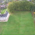 Détail du Parc du Château des Princes de Condé vu d'hélicoptère [cliché Château de Condé - DR - Condé en Brie - Sud Aisne 02]