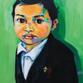 Little Man, acrylic on wood, 16"x20"x1", 2010