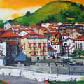 Mundaka, acrylic on wood, 24"x20"x1"  (SOLD)