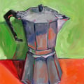 Big Coffee, oil on panel, 11"x14", 2008
