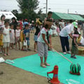 2007年　堀江一丁目子ども会の「夏のお楽しみ会」　堀江一丁目自治会と堀江一丁目子ども会共催の「夏のお楽しみ会」が開催された