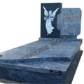 Monument funéraire en granit "Mass Blue"