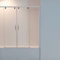 MAMPARA DE BAÑO MODELO "RHIN-B". Frontal baño con 2 hojas correderas y 2 fijas