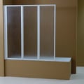 MAMPARA DE BAÑO MODELO TRÉBOL. Mampara de baño de tres hojas plegables
