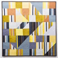 The Square 8 (2020) - 81cm x 81cm - maschinengenäht und -gequiltet, handgefärbte Stoffe