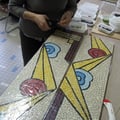 décore de mosaïque, styme art-déco, de Jacquotte