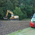 Beginn der Baggerarbeiten Ende September 2009