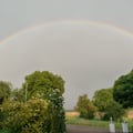 Feriwnwohnung Dietsch Vestenbergsgreuth, im Naturpark Steigerwald in Franken, Blick auf den Regenbogen 