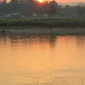 Sonnenaufgang über dem Mekong