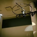Shadow's Journey, 2011, Metal, bicycle's wheel, slide, projector