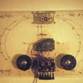 Welcome to London,  2002, installation sound, motor, transparent resin