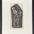 Rudolf Khachatryan - Untitled - 1991 - Drawing - Indian ink on cardboard - 23,5х11,5cm 