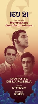 Toros de Garcia Jimenez pour Morante de la Puebla Juan Ortega et Tomas Rufo