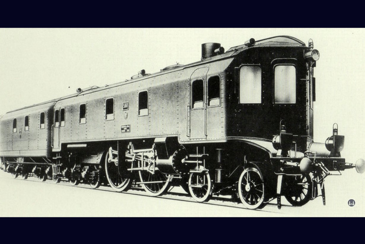 Die auf der Militäreisenbahn getestete Dampflok Altona 561.