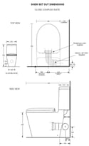 Space Solution Closed Coupled Skew Toilet Suite specifications