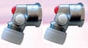 Pair of universal mini cistern tap plus washing machine adaptor
