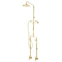 Federation Exposed Bath/Shower Set with Hand Held Shower - Brass Gold, F9338BG, WELS 3 star rating, 9L/min