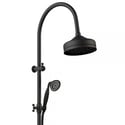 LILLIAN Twin Rail Shower, Matte Black
