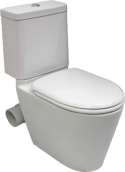 Space Solution Closed Coupled Skew Toilet Suite, set out skew trap 60mm, WELS 4 star rating, 4.5/3L