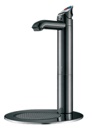 Zip Home taps with font, available in Gloss Black & Matt Black, drinking water appliance, No Wels required