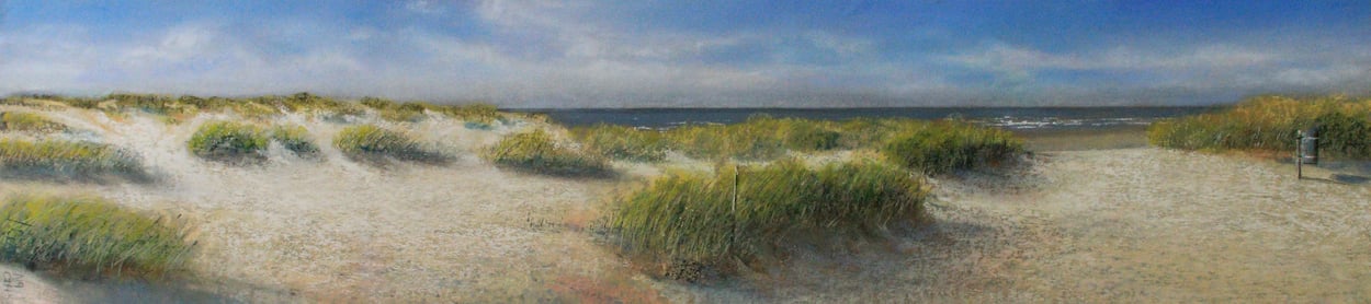 "Dünen" (Pastell), 110 cm x 25 cm